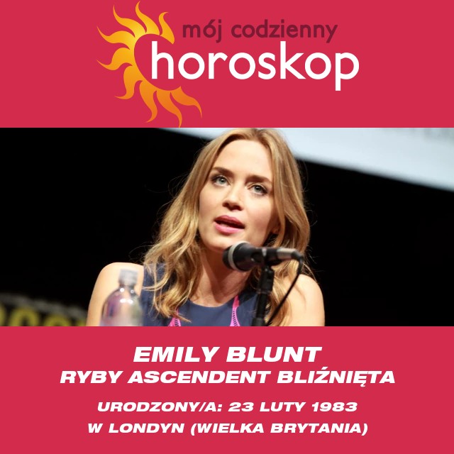 Profil astrologiczny Emily Blunt – Gwiazda Ryb