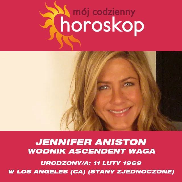 Profil astrologiczny Wodnika Jennifer Aniston 2023