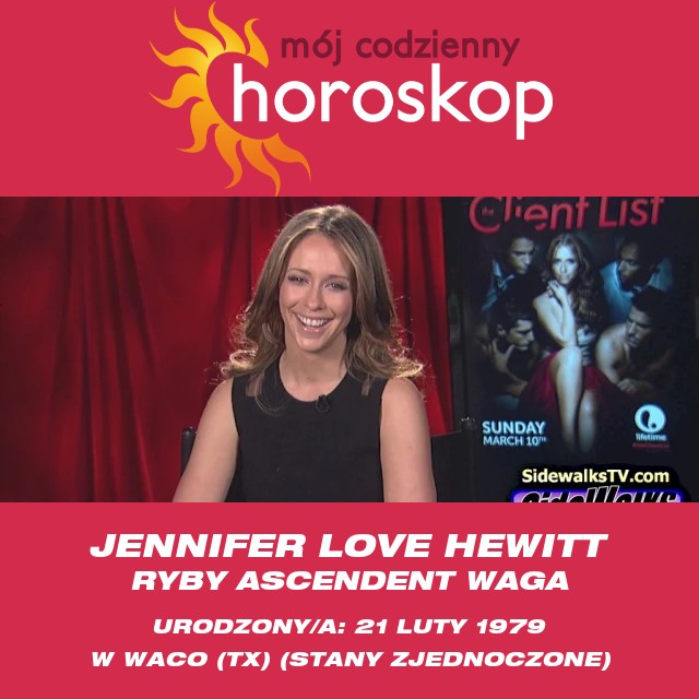 Portret astrologiczny Jennifer Love Hewitt: zasoby prawdziwego Ryb.