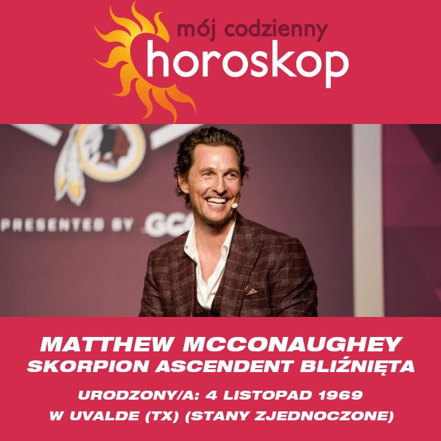 Sekrety Skorpiona Matthew McConaugheya Ujawnione