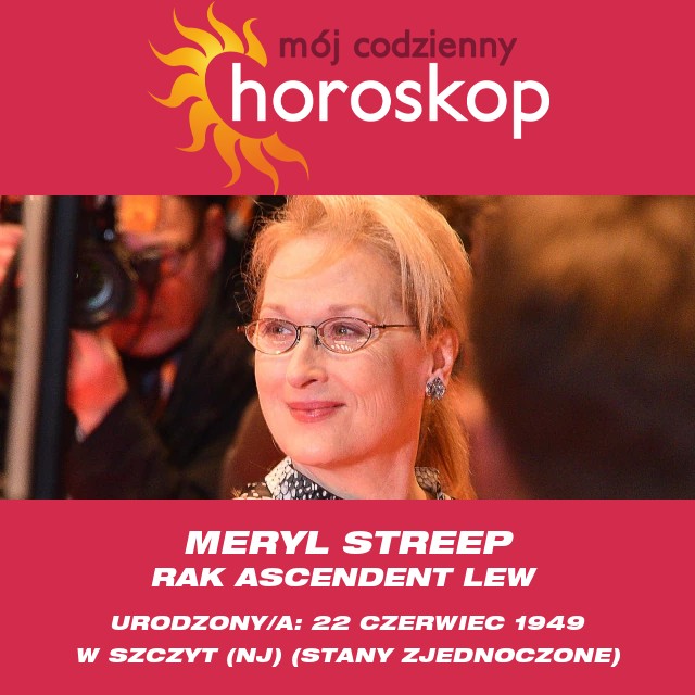 Odkrywanie cech zodiaku Meryl Streep związanych z rakiem