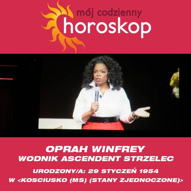 Astrologiczny portret Wodnika - Oprah Winfrey